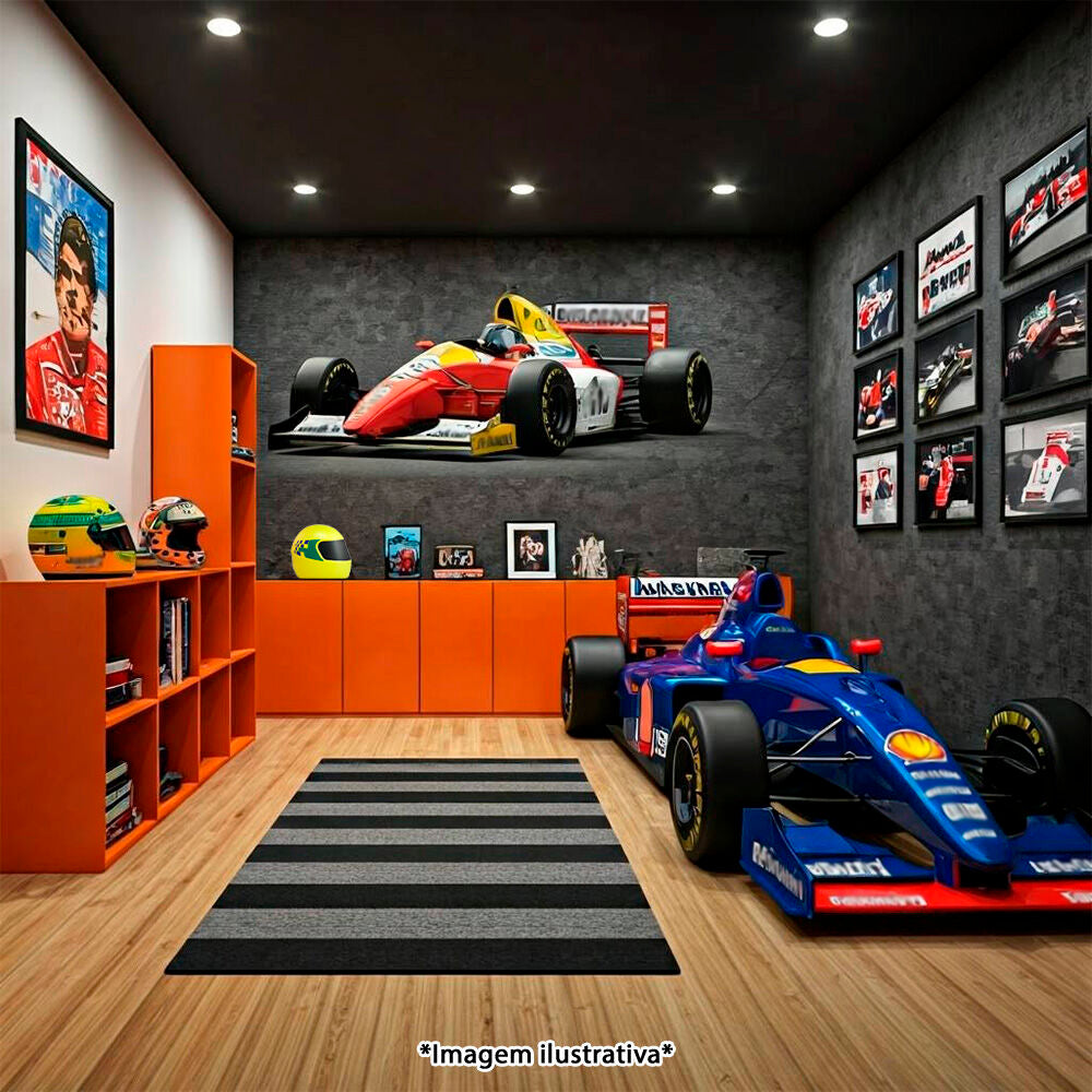 Luminária de Mesa 3D Capacete Amarelo Senna Bivolt