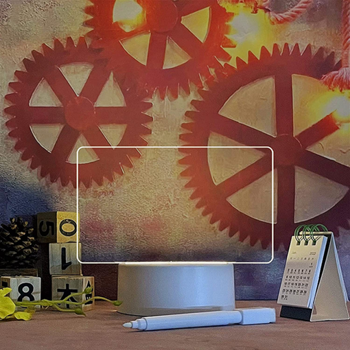 Quadro em Vidro Iluminado Luminous Writing