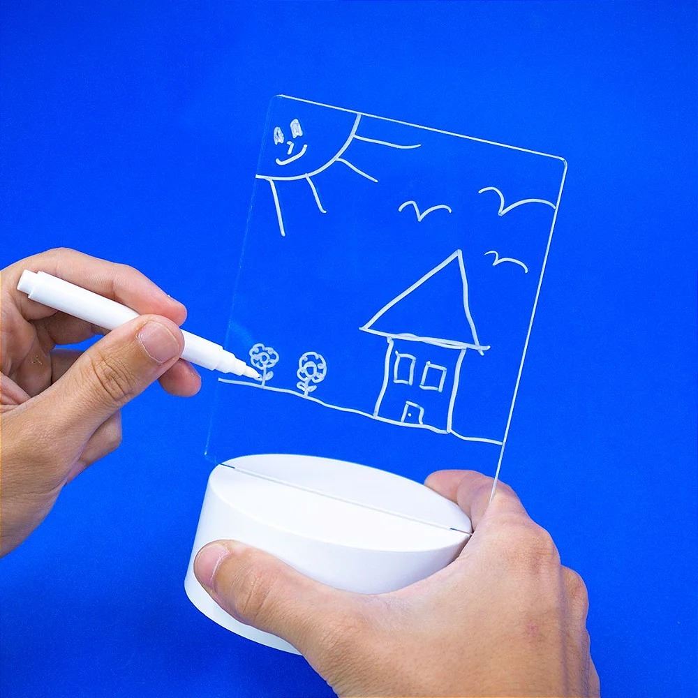 Quadro em Vidro Iluminado Luminous Writing