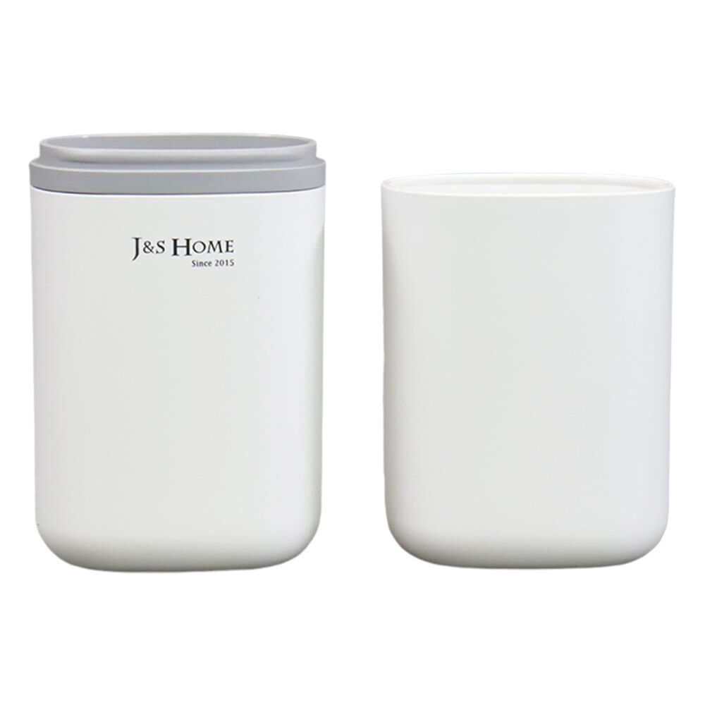 Porta Escova de Dentes de Plástico para Viagem Branco