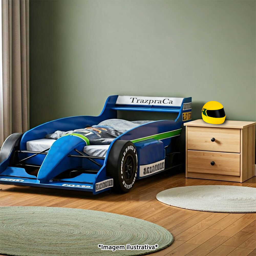 Luminária de Mesa 3D Capacete Amarelo Senna Bivolt