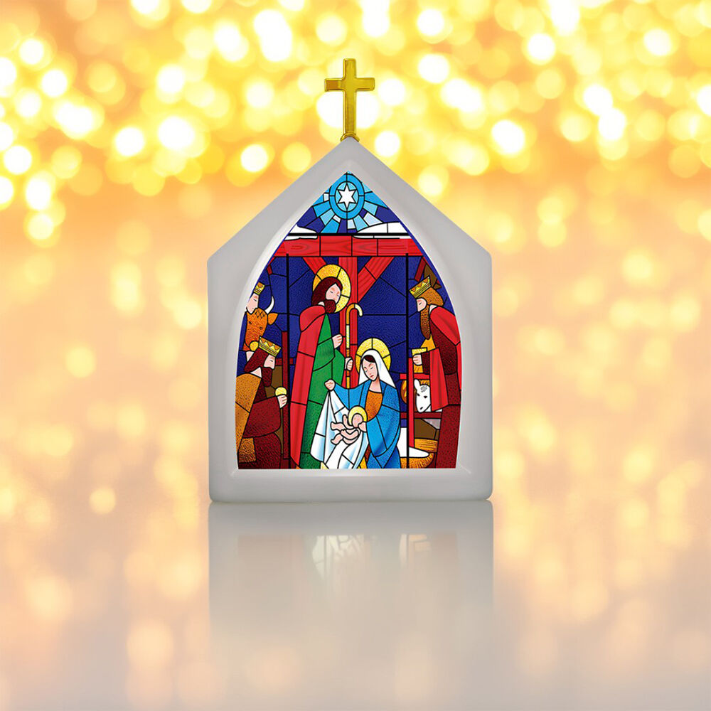Luminária Vitral Capela de Natal