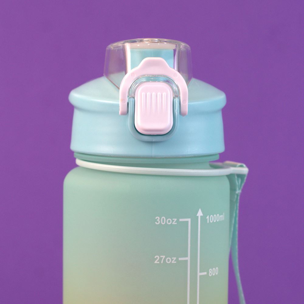 Garrafa com Alça e Canudo 1L Colors Fresh