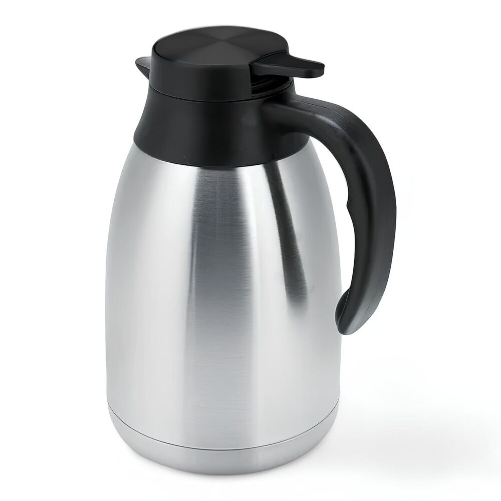 Garrafa Térmica Inox Escovado 1500ml Preta Cafés e Chás - Mood